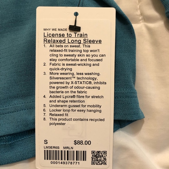 NWT Lululemon License to Train Relaxed Long Sleeve - Picture 3 of 3